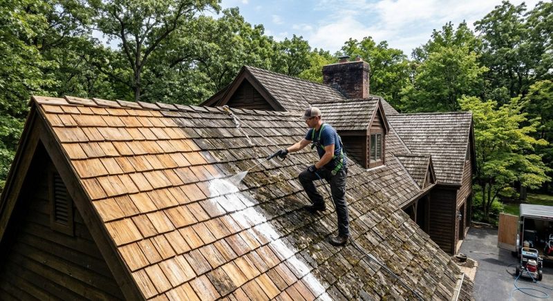 Cedar Shake Roof Cleaning Service
