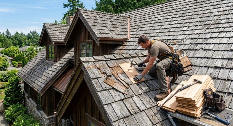 Cedar Shake Roof Cleaning Service